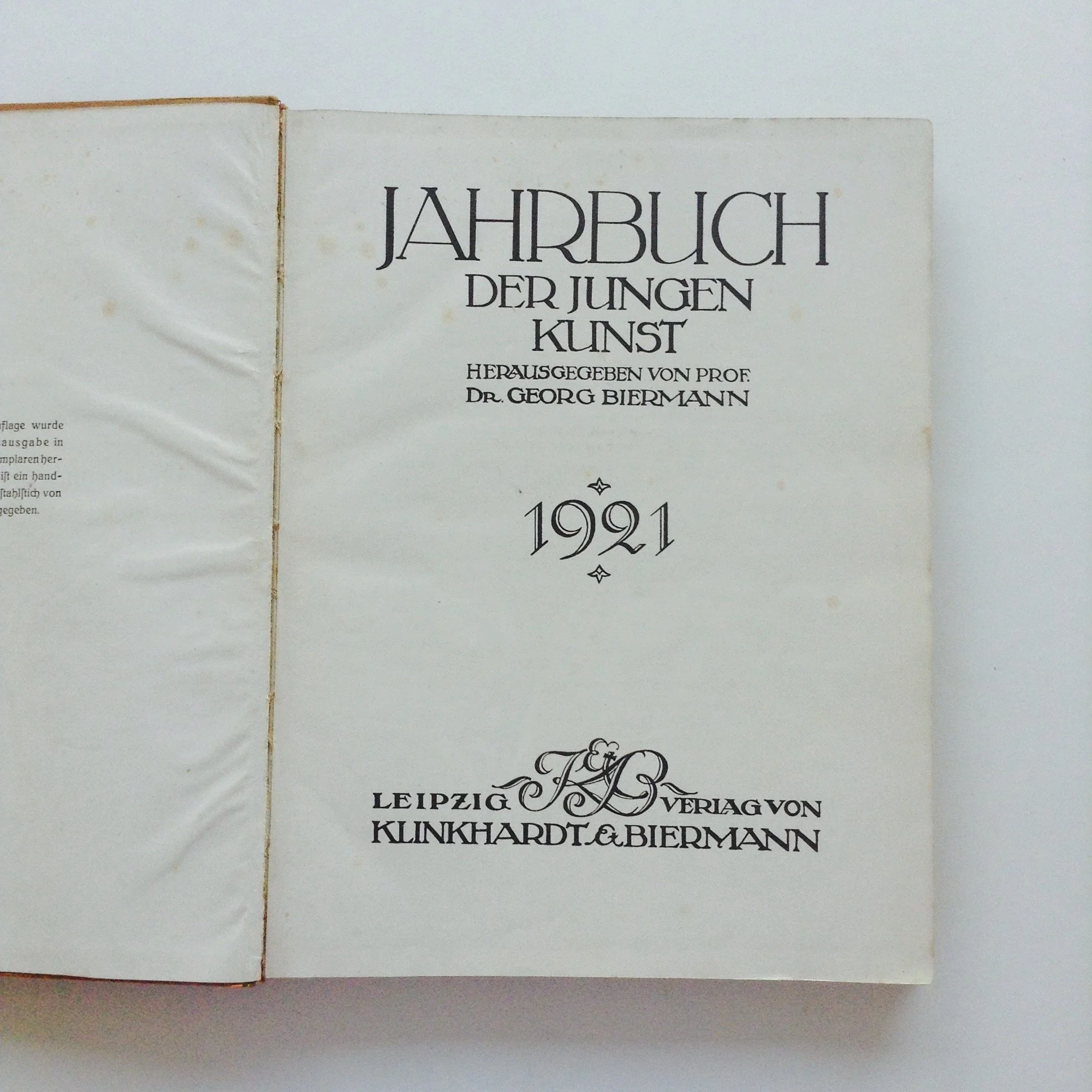 baselinestore.com — Jahrbuch Der Jungen Kunst . 1921